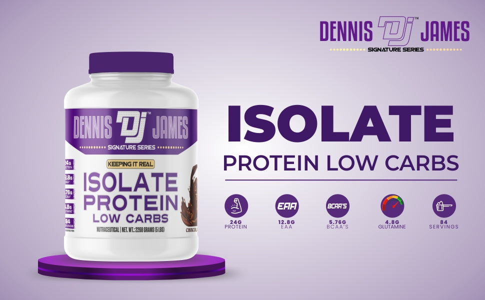 Dennis James Signature Series Isolate Protein Low Carbs 5lbs - Mango