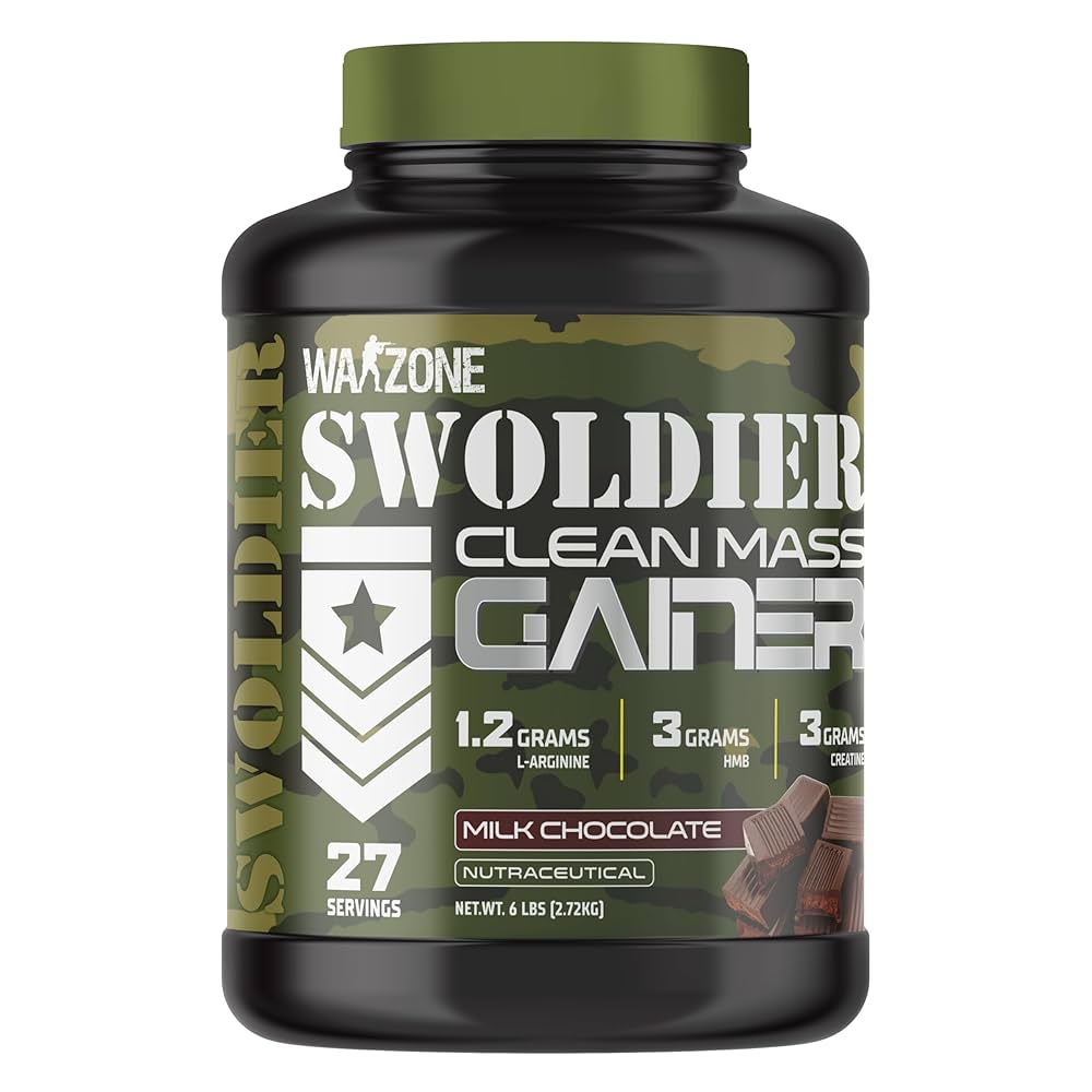Warzone Swoldier Clean Mass Gainer – 6Lbs, Milk Chocolate