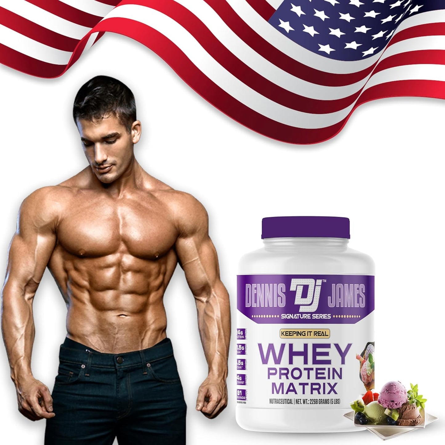 Signature Series Whey Protein Matrix 5lbs - Neapolitan Ice Cream