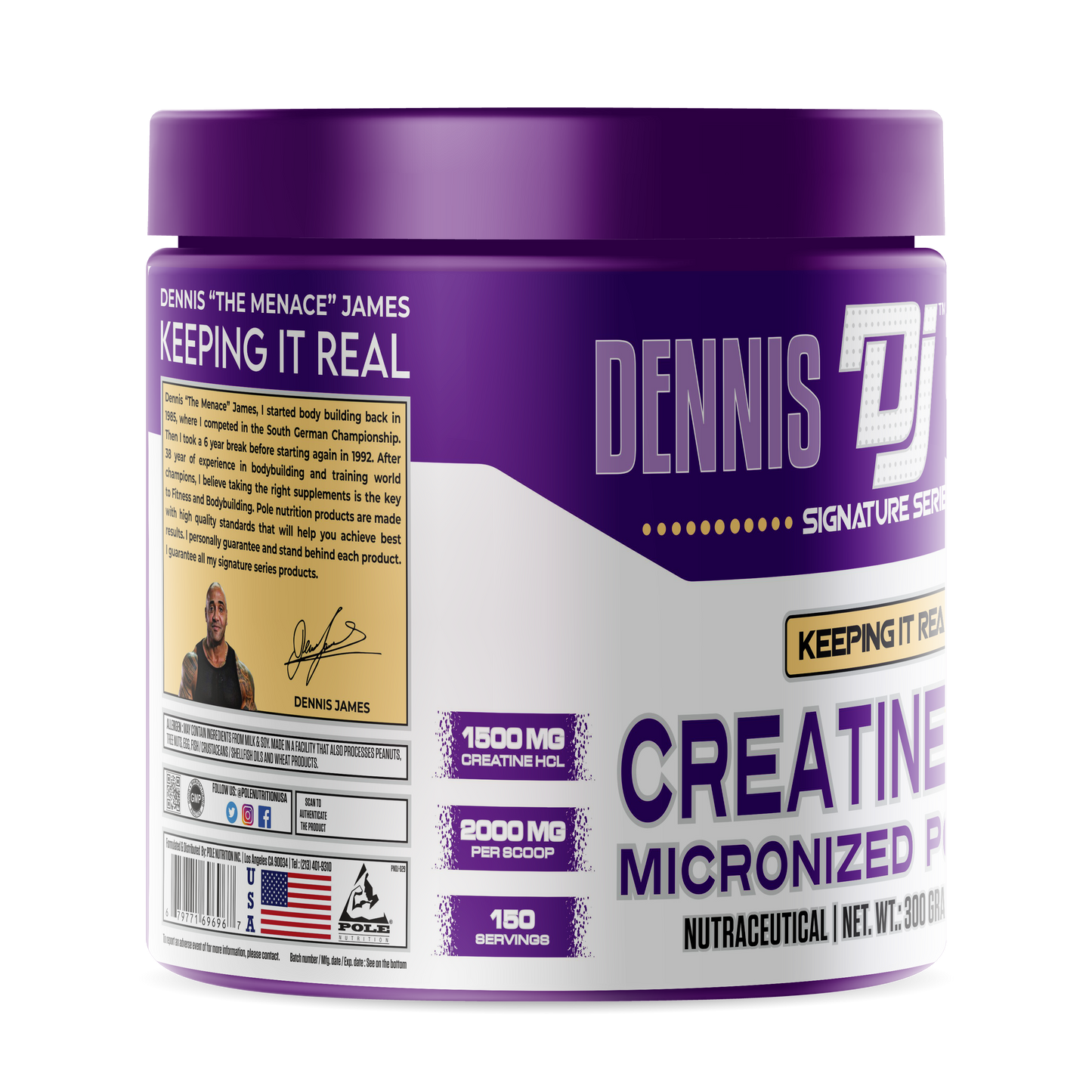 Dennis James Signature Series Creatine HCL - Fruit Punch