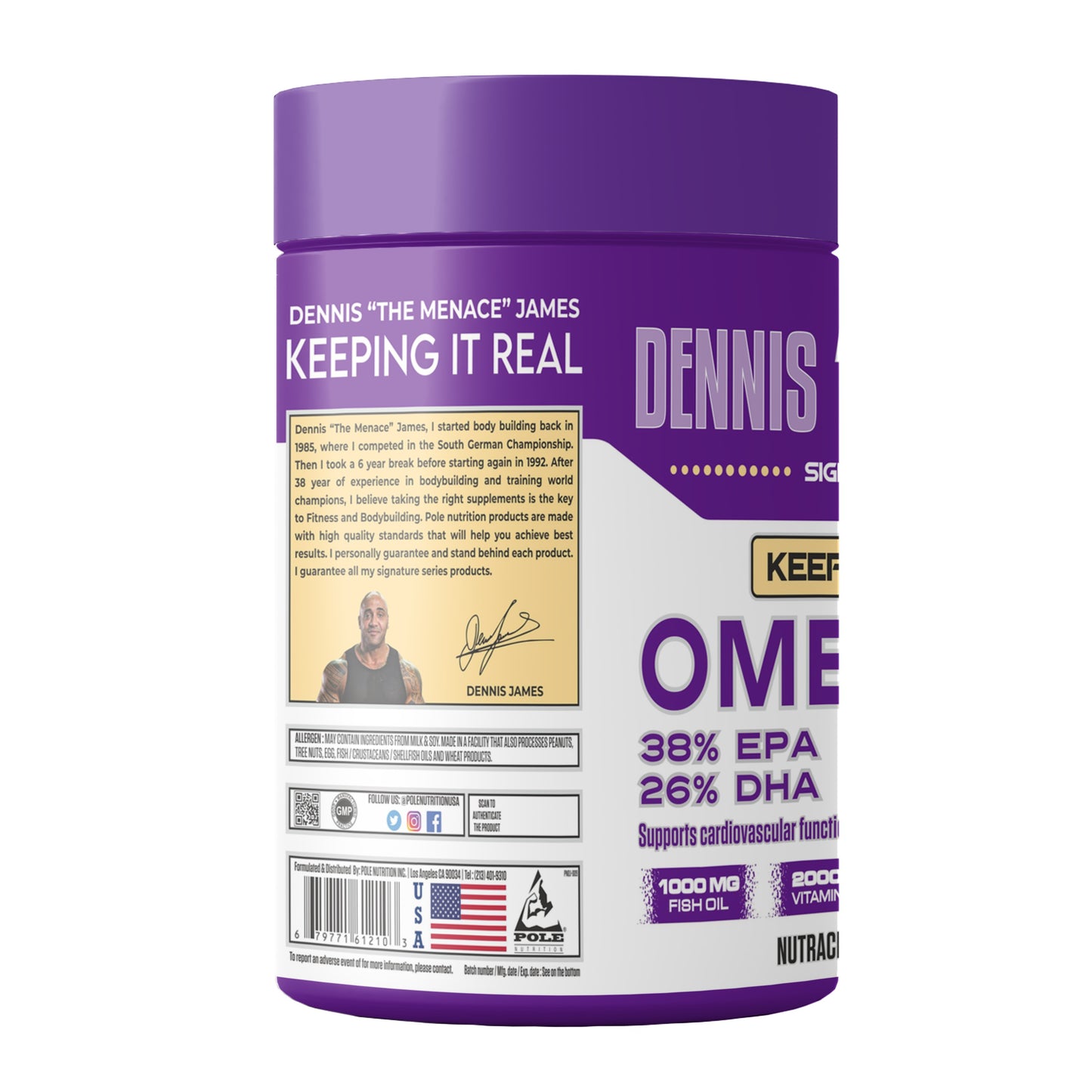 Dennis James Signature Series Omega-3 Fish Oil | 90 Softgel