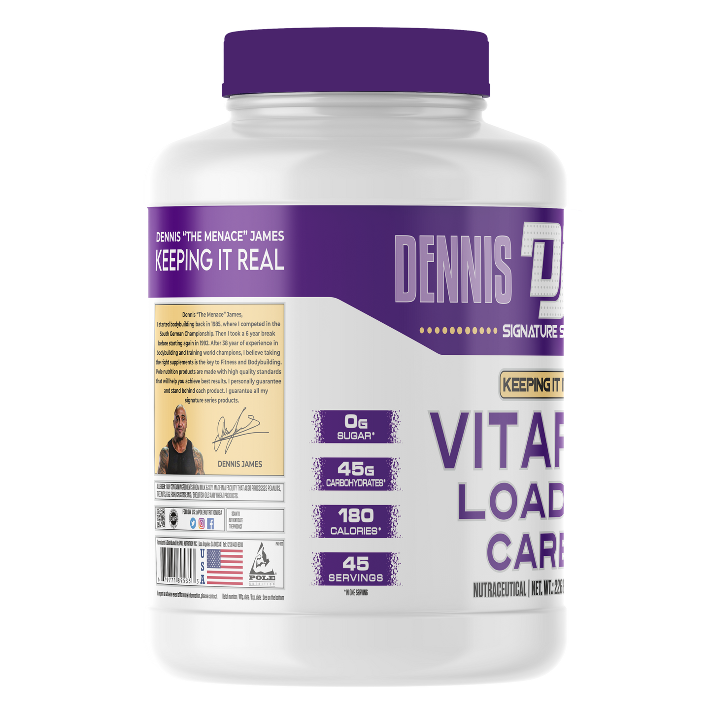 Dennis James Signature Series Vitargo Loaded Carbs - Orange