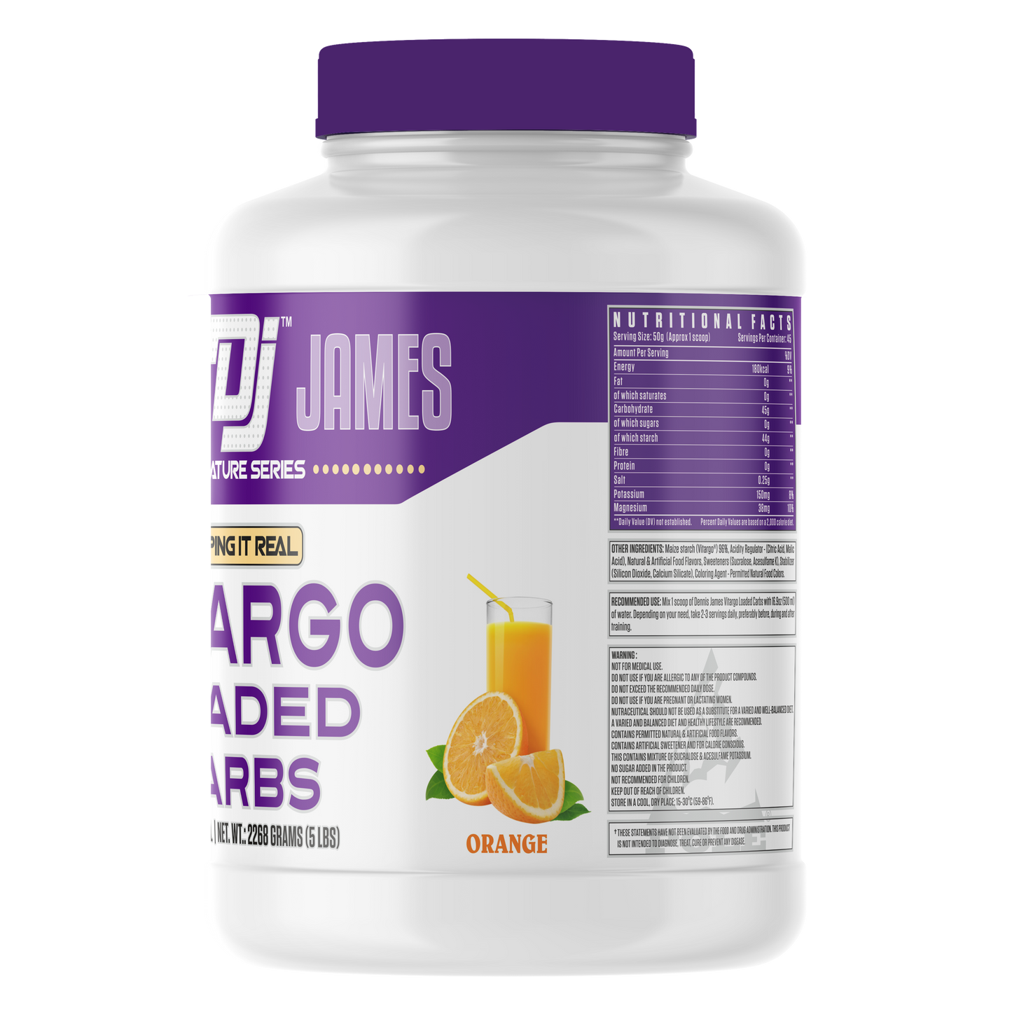 Dennis James Signature Series Vitargo Loaded Carbs - Orange