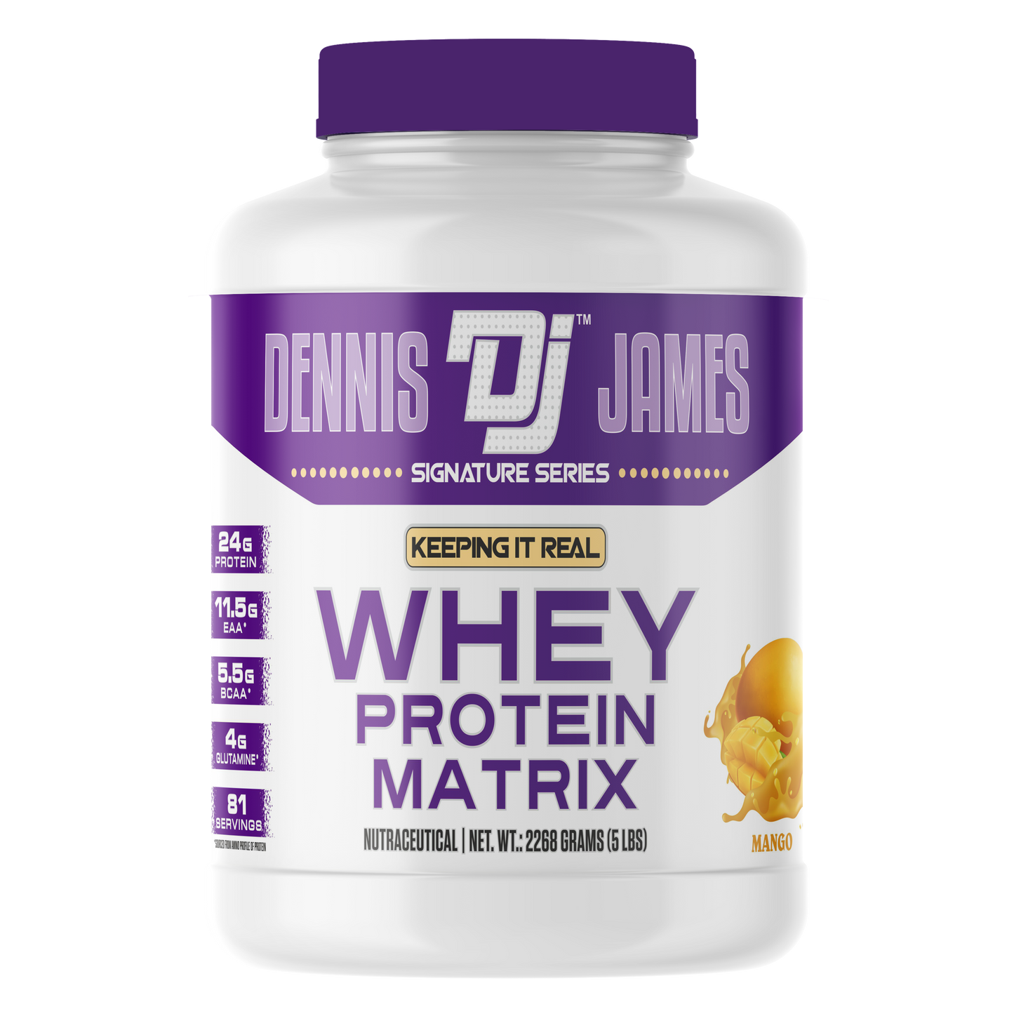 Signature Series Whey Protein Matrix 5lbs - Mango