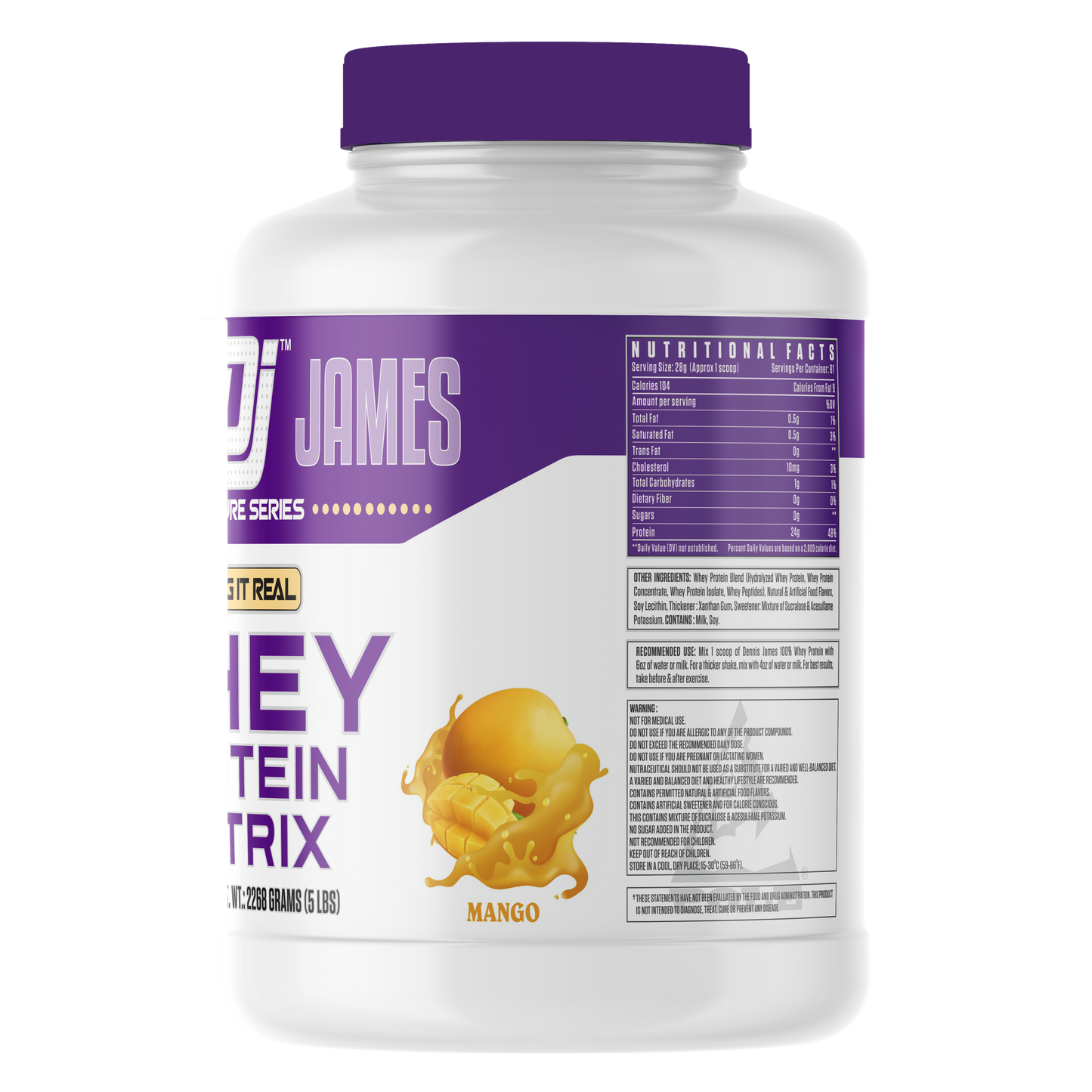 Signature Series Whey Protein Matrix 5lbs - Mango