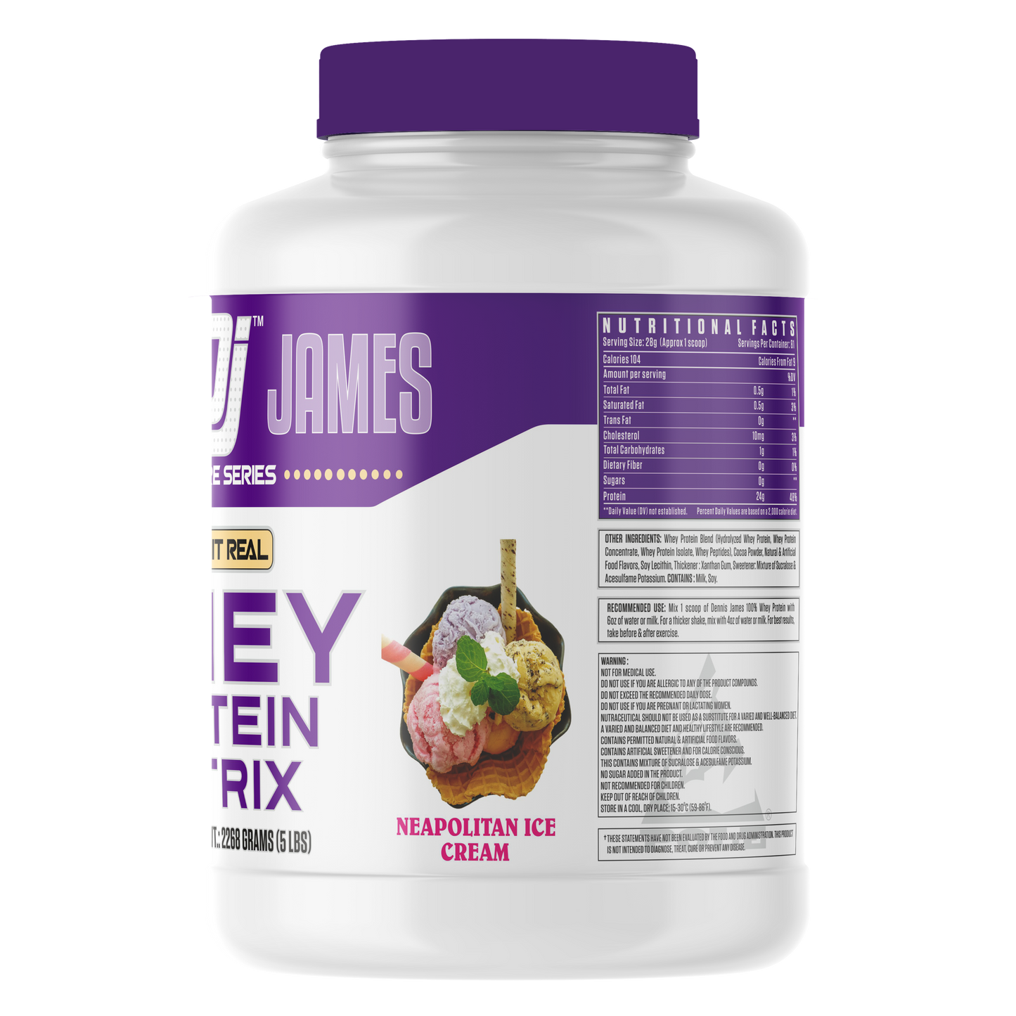 Signature Series Whey Protein Matrix 5lbs - Neapolitan Ice Cream