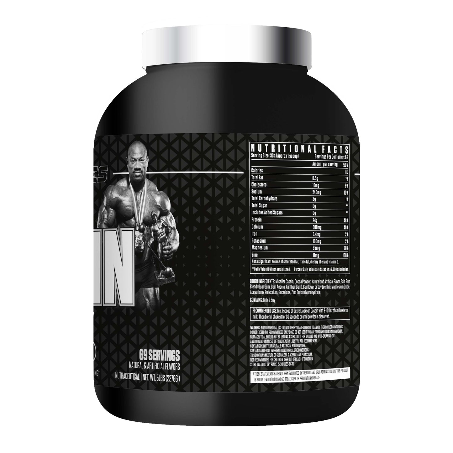 Black Series Casein Protein - Chocolate Supreme (5 Lbs), 69 Servings