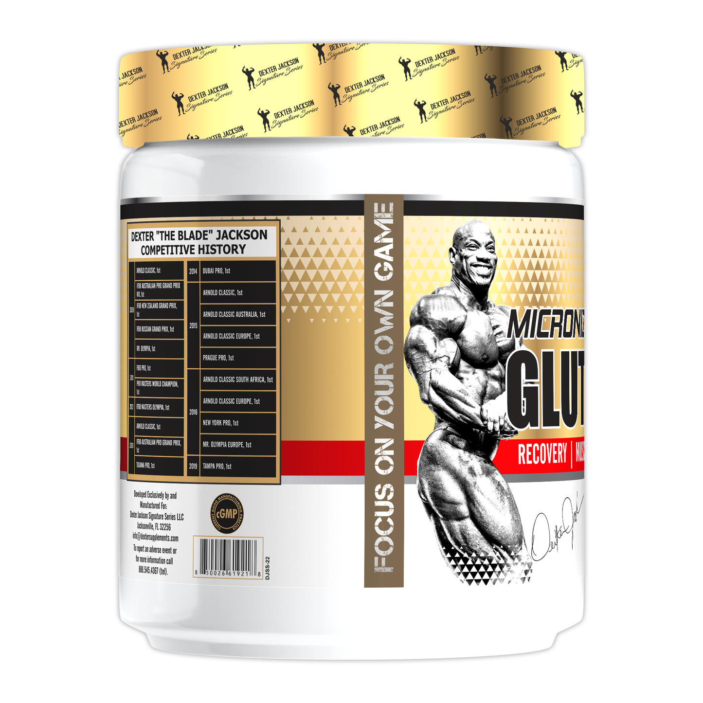 Dexter Jackson Gold Series Micronized Glutamine | 300g | 60 Servings