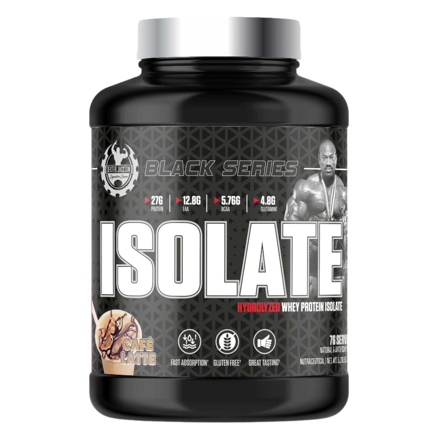 Dexter Jackson Black Series Isolate Whey Protein 5 lbs. - Cafe Latte