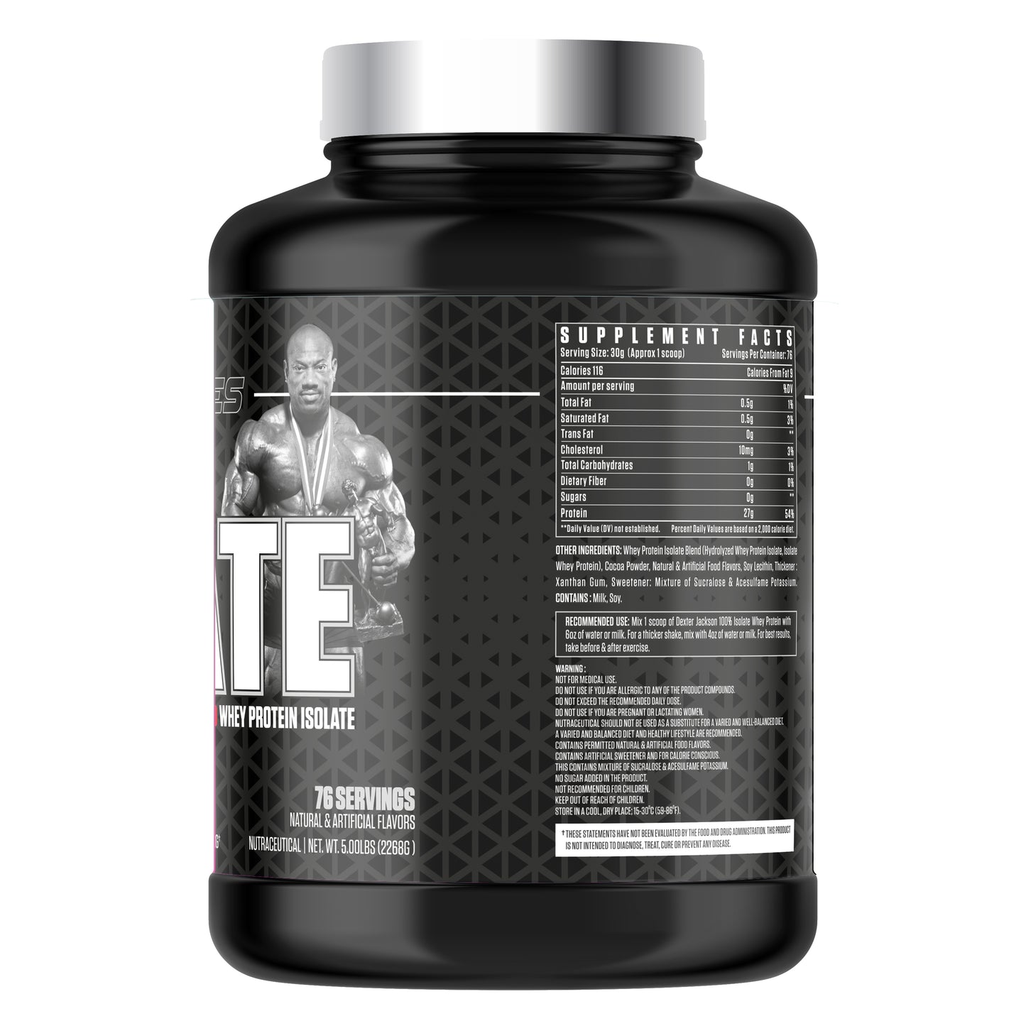 Dexter Jackson Black Series Isolate Whey Protein 5 lbs. - Cafe Latte