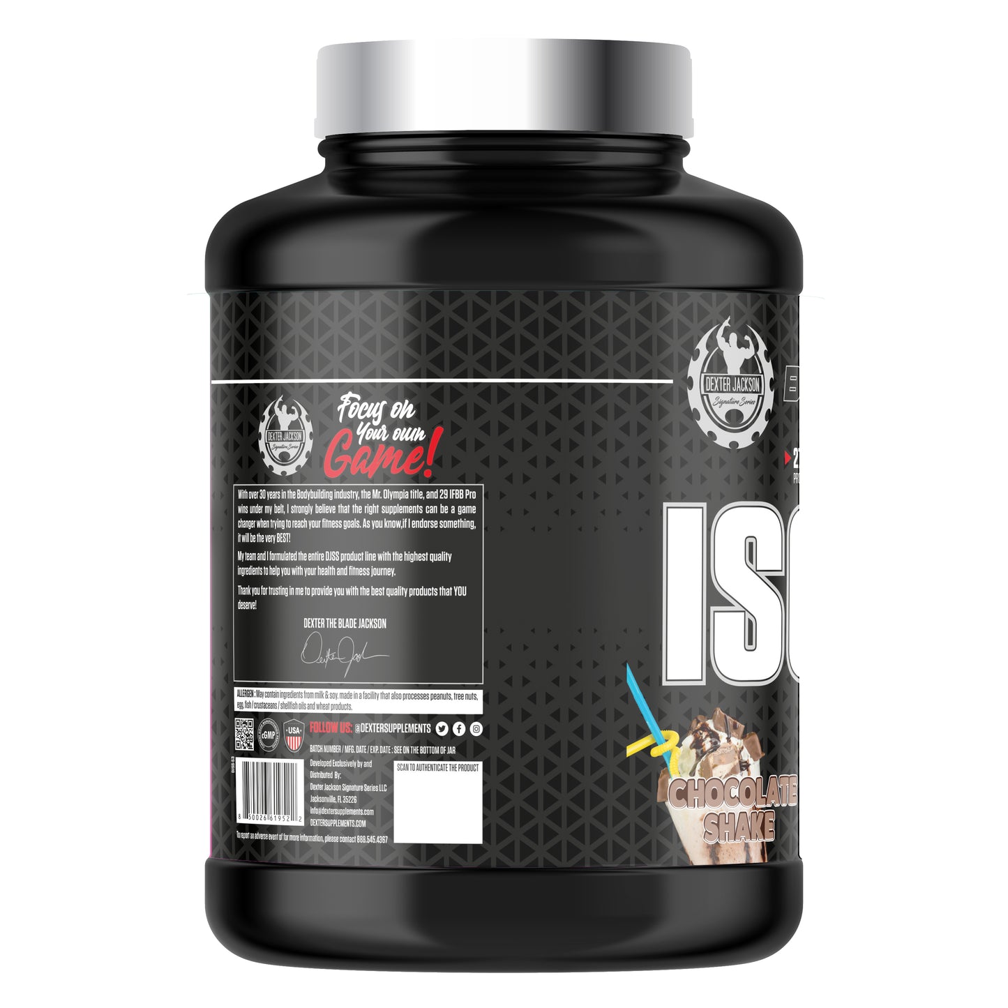 Dexter Jackson Black Series Isolate Whey Protein 5 lbs. - Chocolate Splash