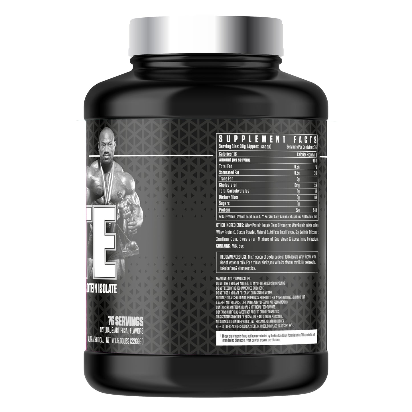 Dexter Jackson Black Series Isolate Whey Protein 5 lbs. - Chocolate Splash