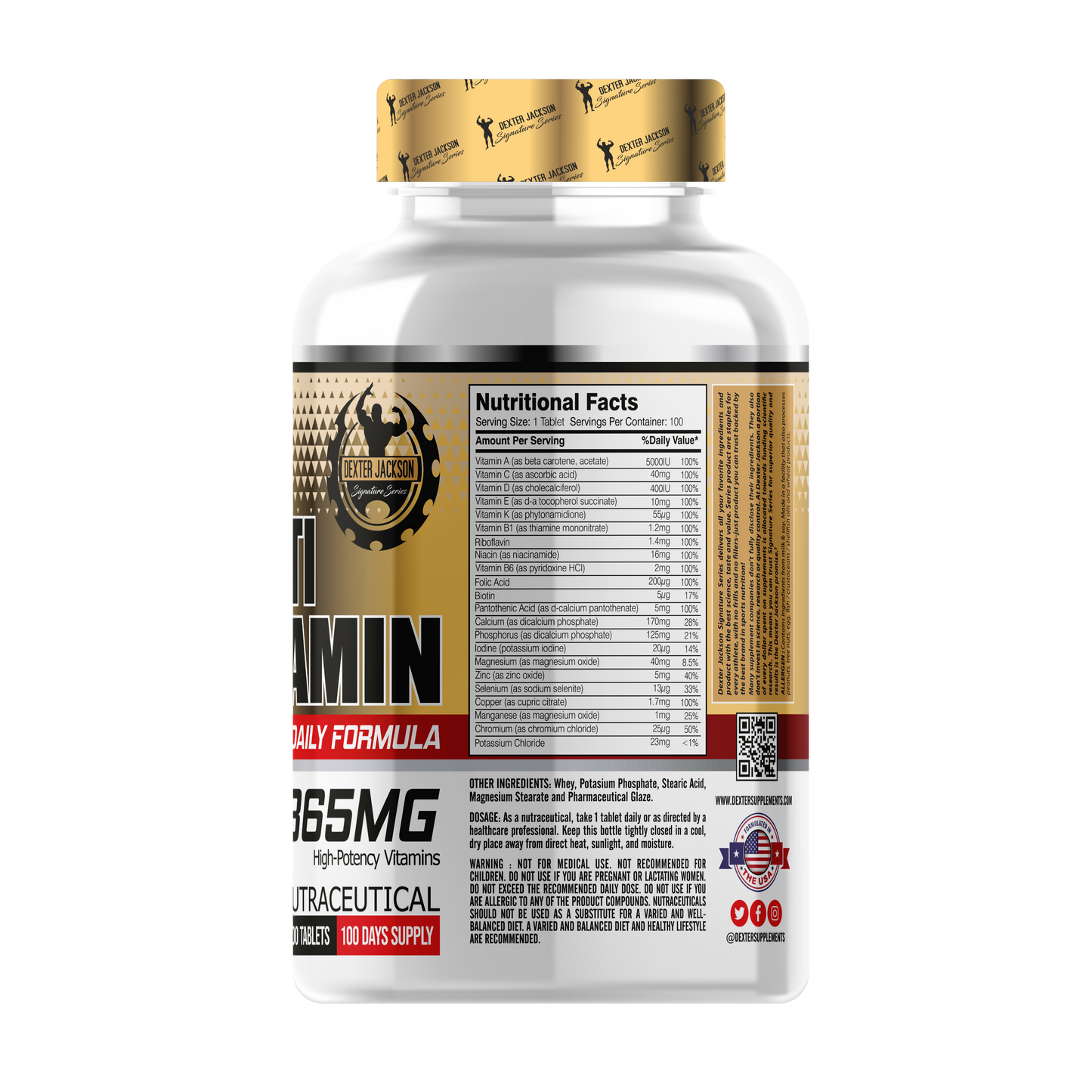 Gold Series Multivitamin, 100 Tablets