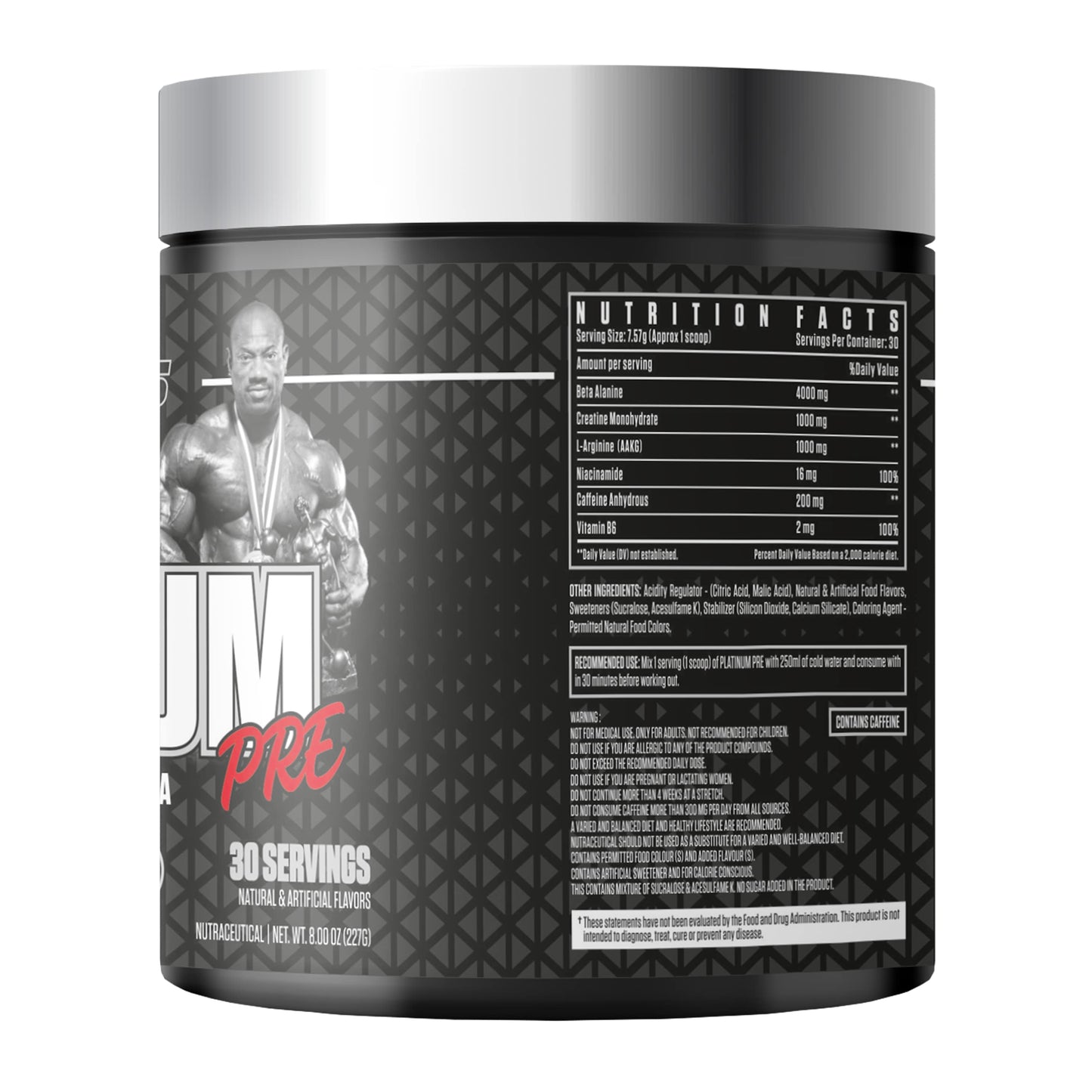 Black Series Platinum Pre Advanced Pre Workout Formula (Strawberry Lemonade)