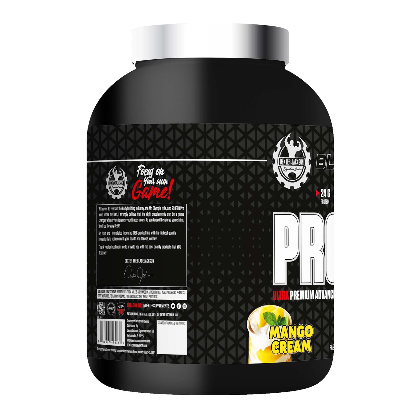 Black Series Protein Oats – Ultra Premium Advance Protein Powder - Mango Cream (50 Servings)