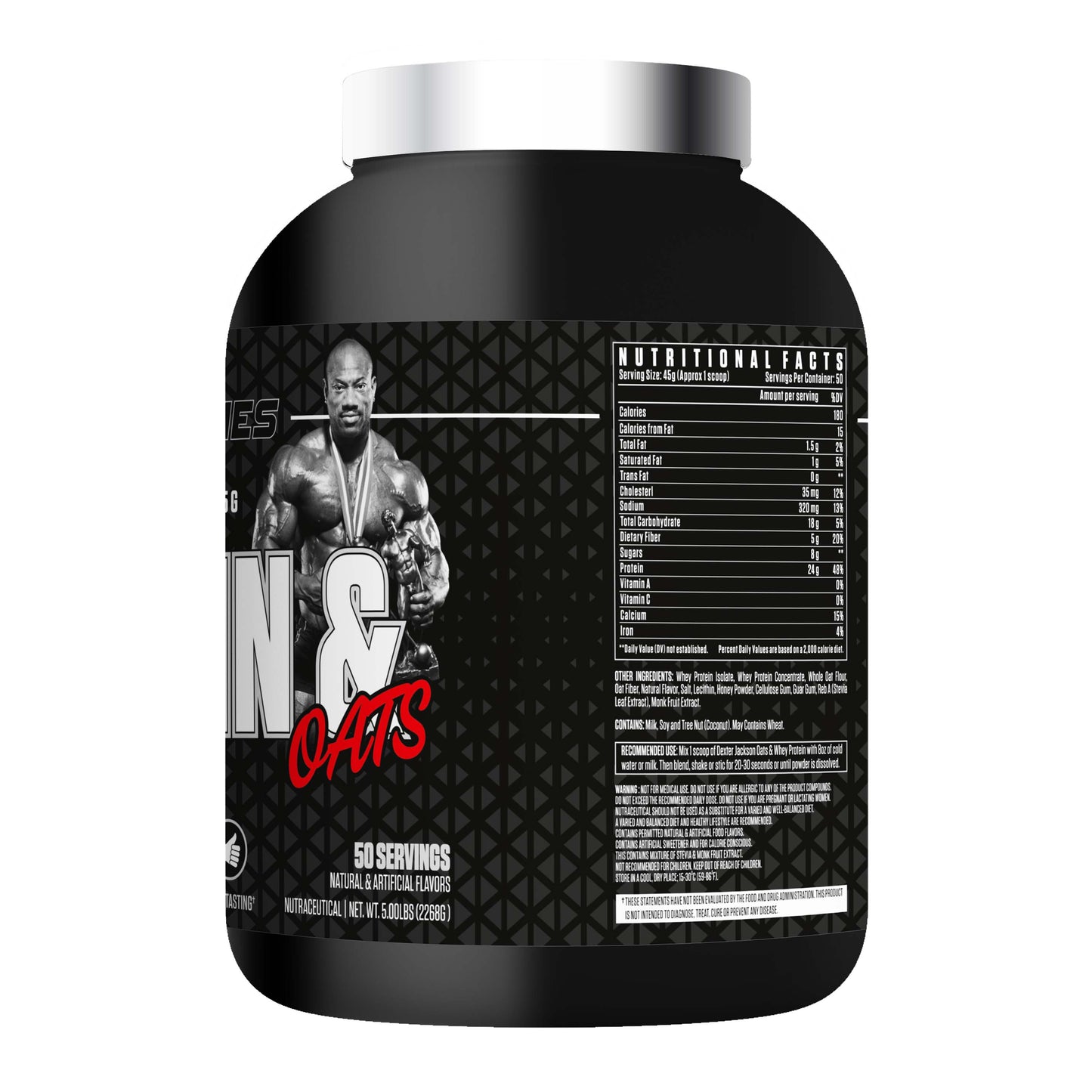 Black Series Protein Oats – Ultra Premium Advance Protein Powder - Mocha Hazelnut (50 Servings)