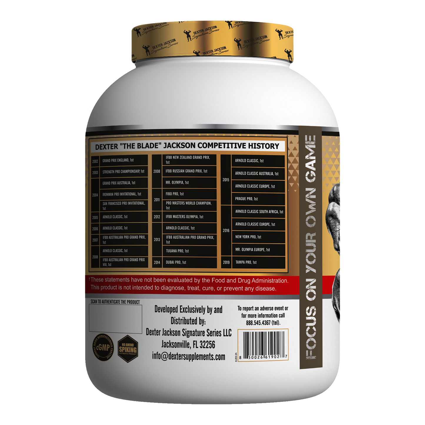 Dexter Jackson Gold Series Whey Gold - Cookies & Cream, 2268g (5 Lbs), 67 Servings