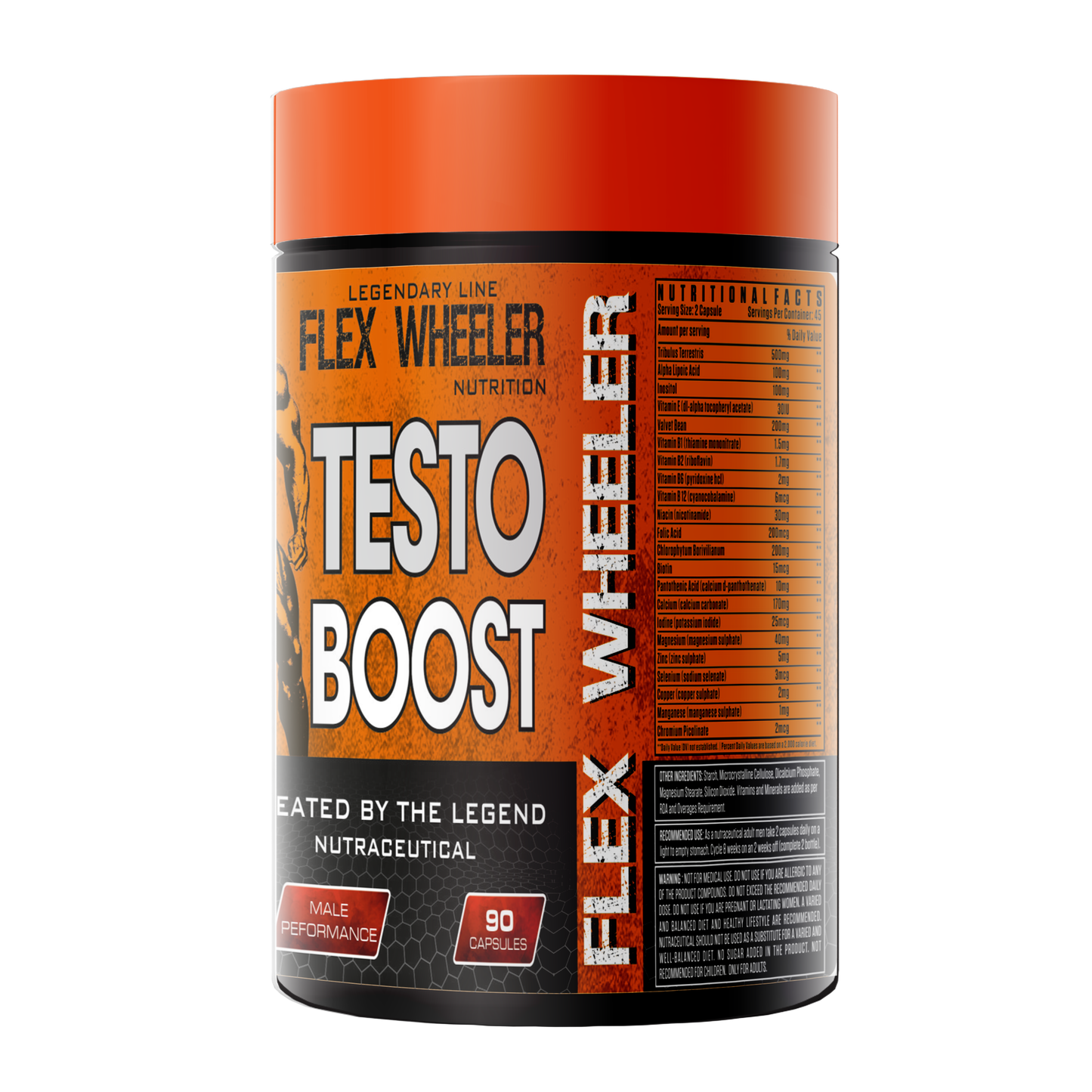 Testo Boost - Natural Testosterone Support (90 Capsules)