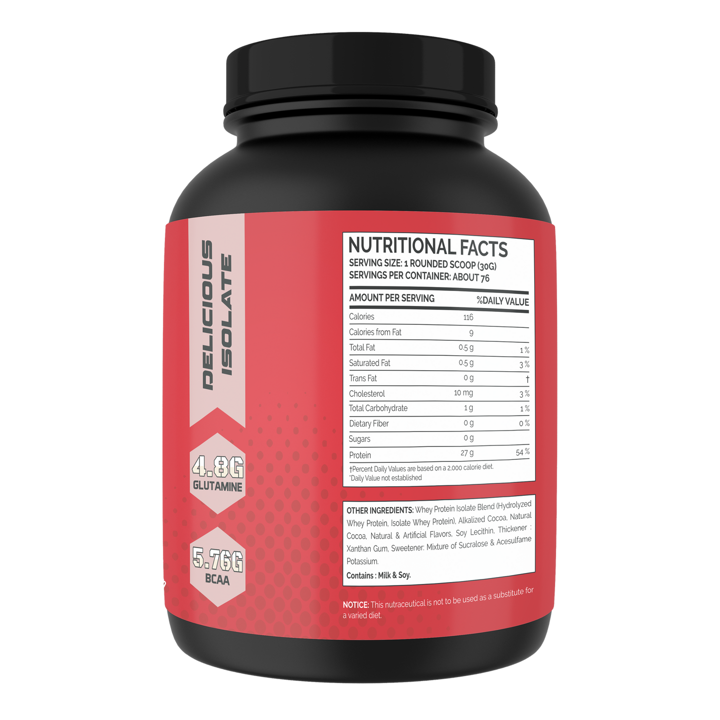 Hunter Pharma 100% Isolate Whey Protein 5 lbs. - Chocolate Ice Cream