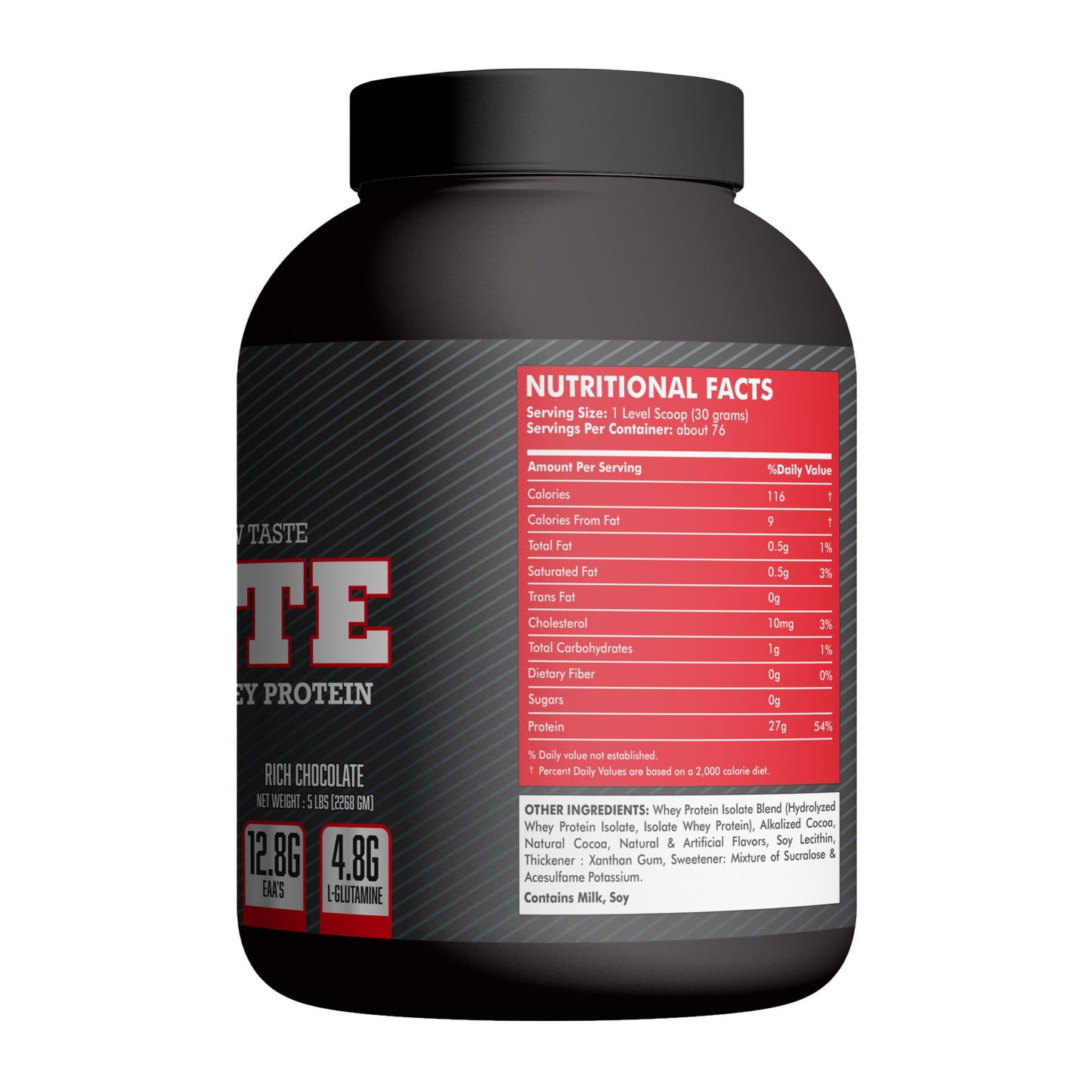 Monster Labs 100% Isolate Whey Protein 5 lbs - Rich Chocolate