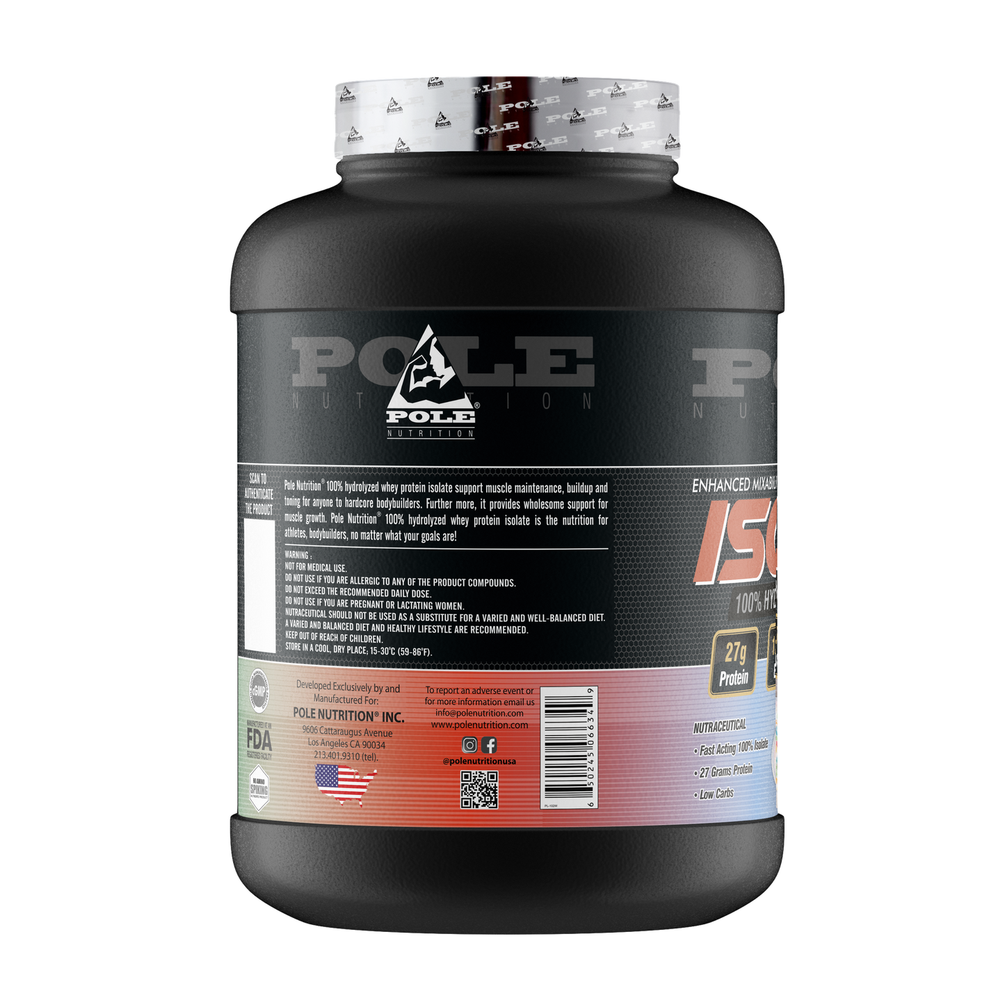 100% Hydrolyzed Whey Protein Isolate 5 lbs - Frooty Loops