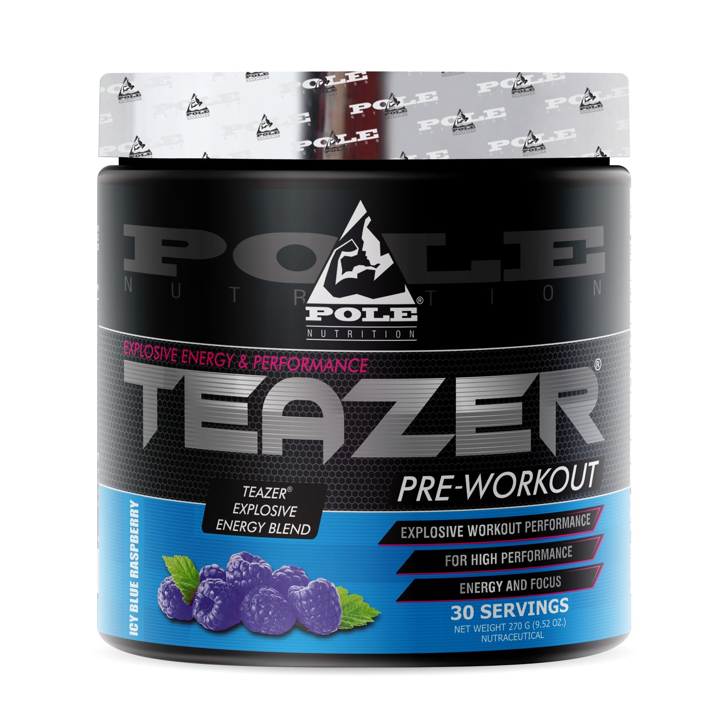 Teazer Pre-Workout Blue Raspberry (30 Servings)