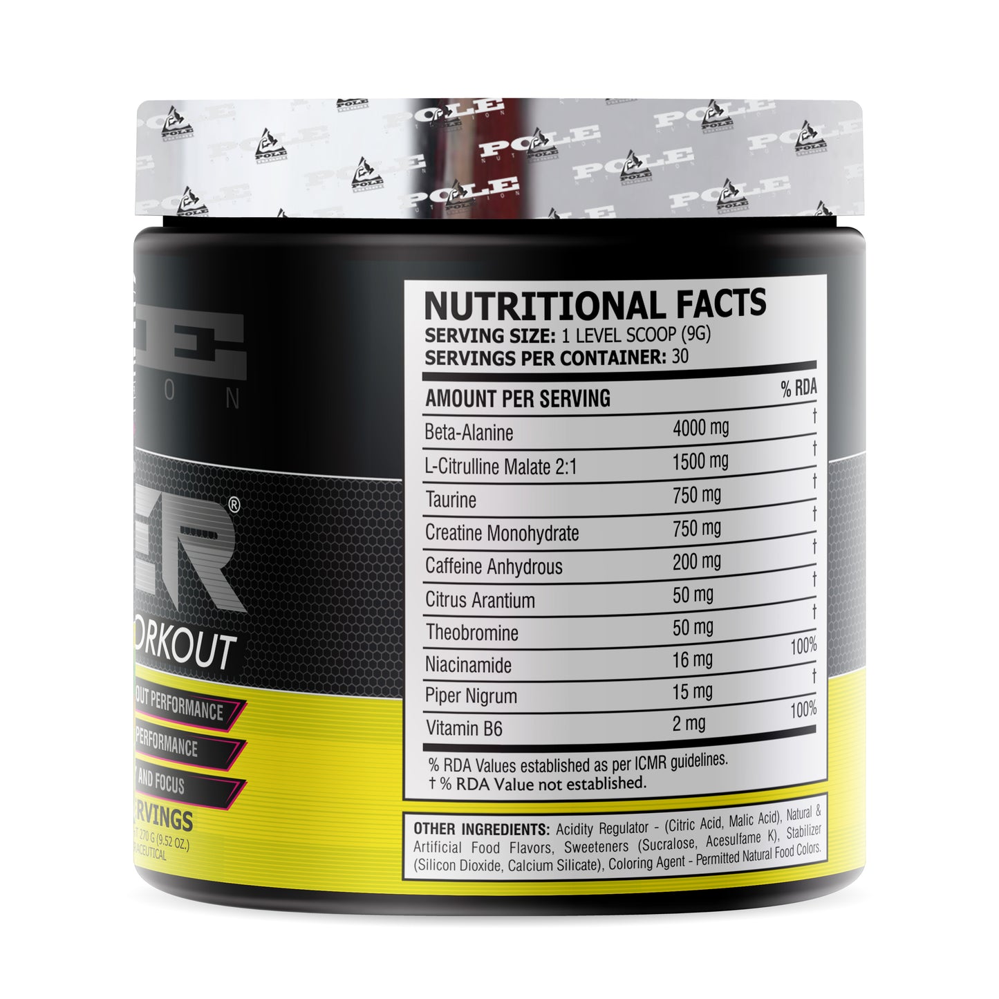 Teazer Pre-Workout Lemon Lime (30 Servings)