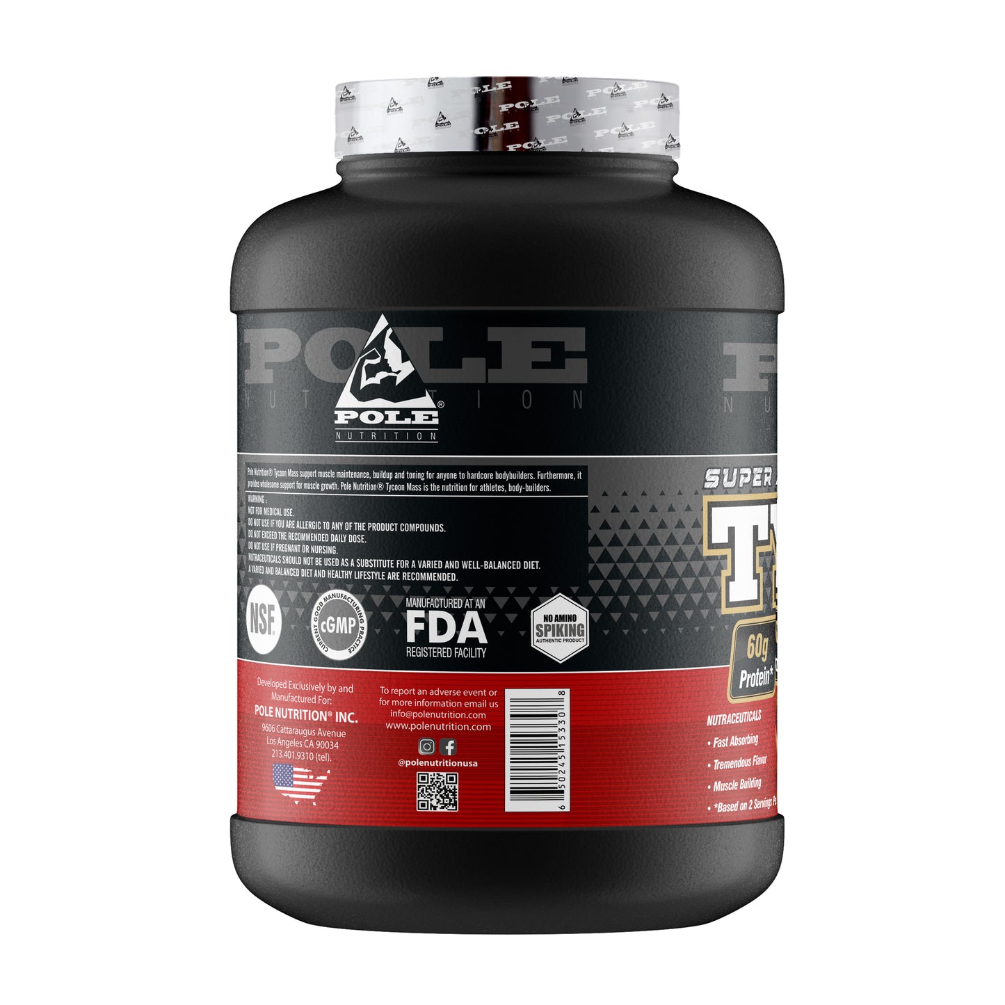 Tycoon Mass Gainer Protein 6lbs - Delicious Chocolate