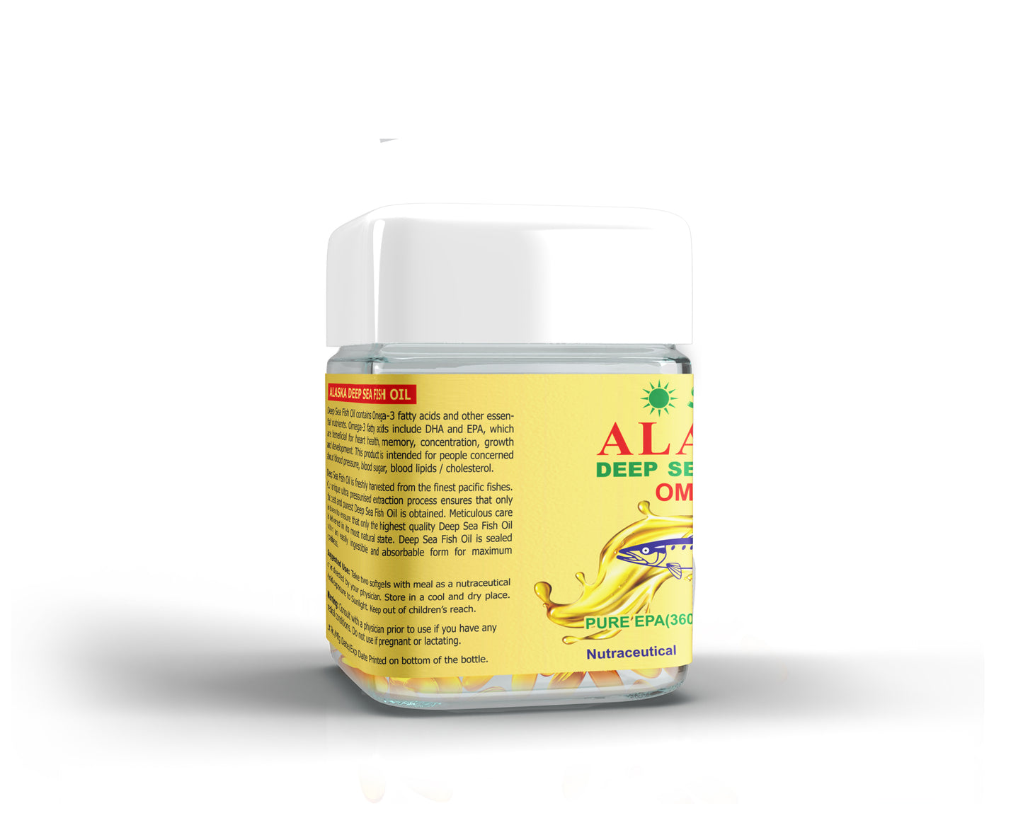 Sunline Alaska Deep Sea Fish Oil Omega-3, 100 Softgels