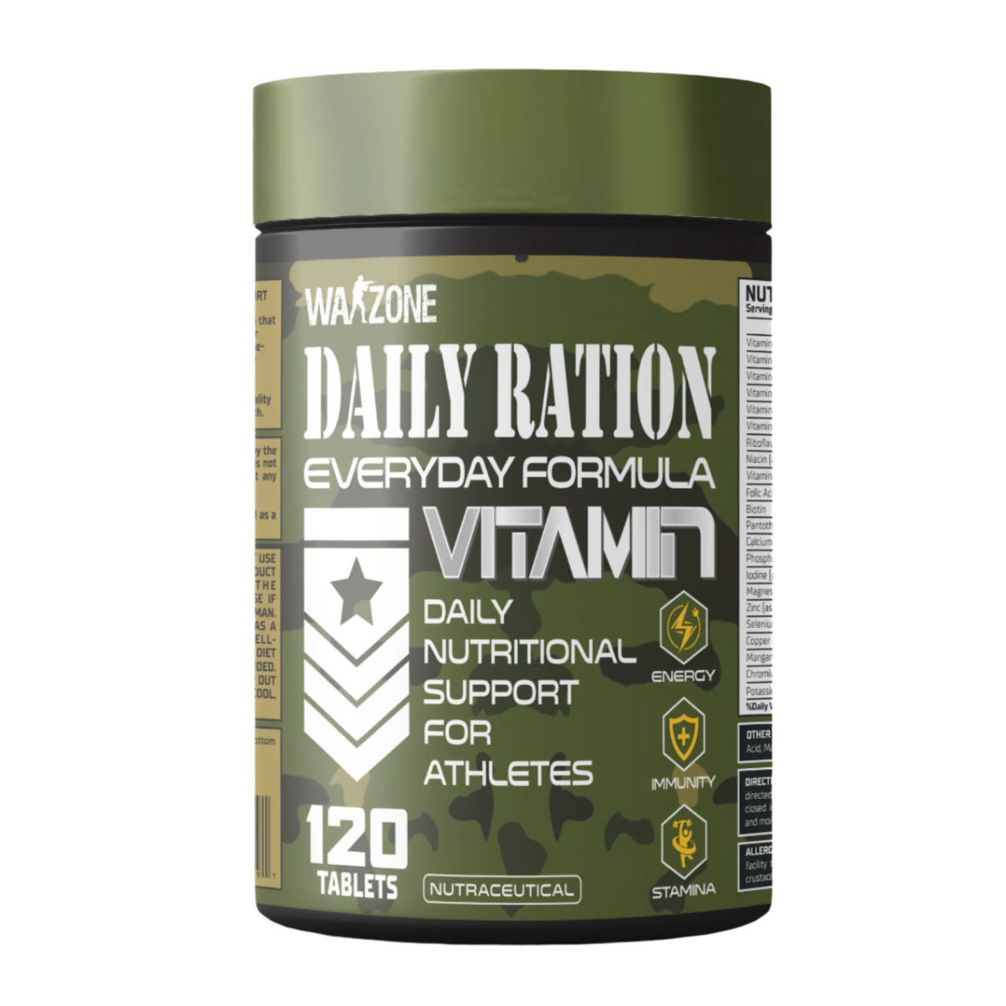 Warzone Daily Ration Multivitamin, 120 Softgels
