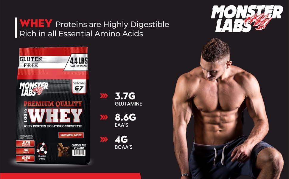 100% Whey Protein Powder - Café Brazil, 4.4 Lbs, 67 Servings