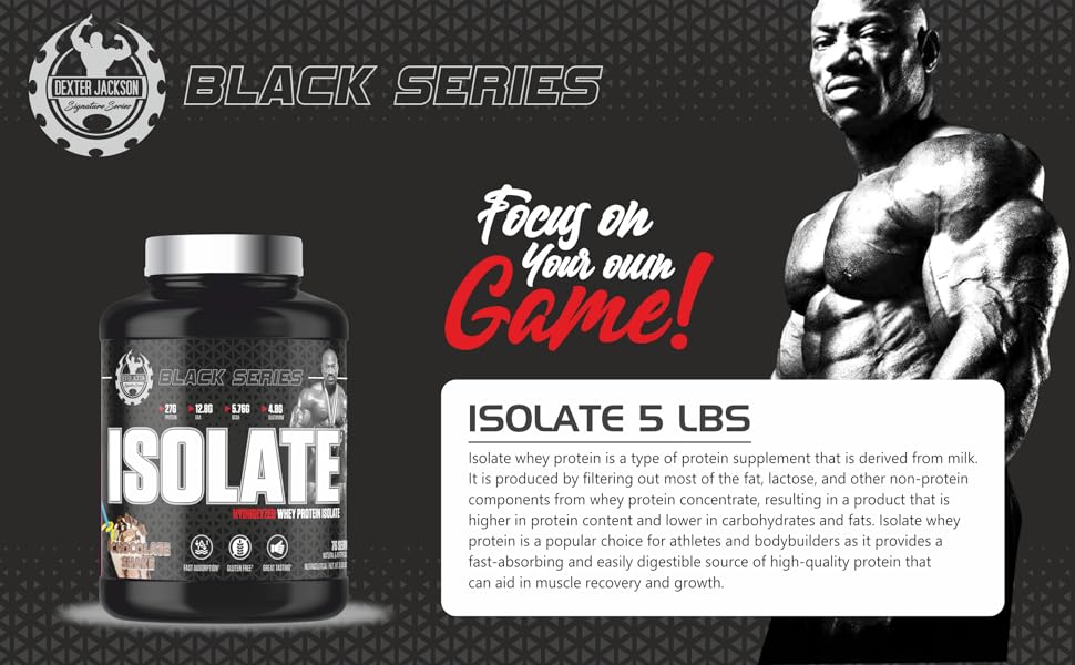 Dexter Jackson Black Series Isolate Whey Protein 5 lbs. - Chocolate Splash
