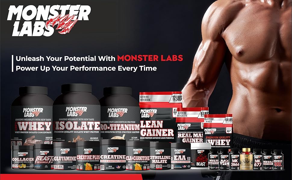 Monster Labs 100% Isolate Whey Protein 5 lbs - Rich Chocolate