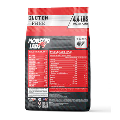 100% Whey Protein Powder - Vanilla, 4.4 Lbs, 67 Servings