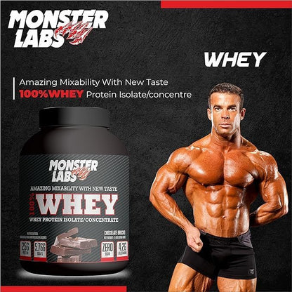 Monster Labs Whey Protein - Cookies & Cream, 5lbs (76 Servings)