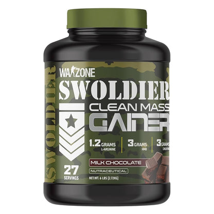 Warzone Swoldier Clean Mass Gainer – 6Lbs, Milk Chocolate