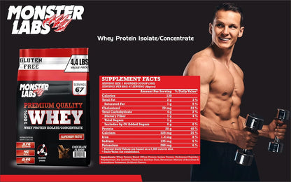 100% Whey Protein Powder - Café Brazil, 4.4 Lbs, 67 Servings
