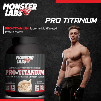 Monster Labs Pro Titanium 100% Fast-Absorption Whey Protein - Cafe Frappe