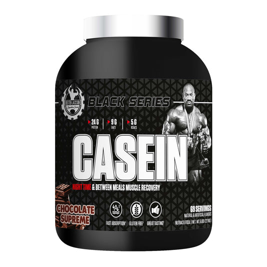 Black Series Casein Protein - Chocolate Supreme (5 Lbs), 69 Servings