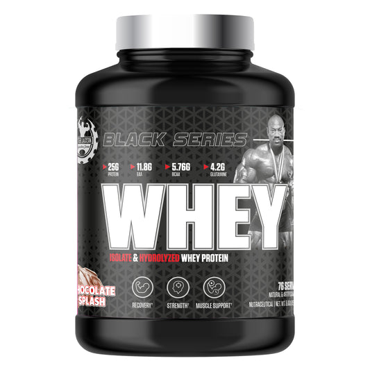 DEXTER JACKSON Black Series Isolate & Hydrolyzed Whey Protein 5 Lbs (76 Servings) - Chocolate Splash