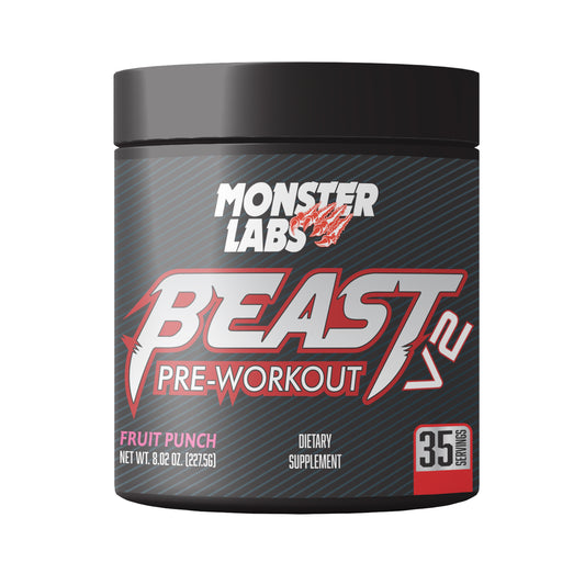 Monster Labs Beast V2, Pre Workout, 35 Servings (Fruit Punch)