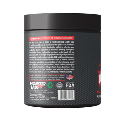 Monster Labs Beast V2, Pre Workout, 35 Servings (Watermelon)