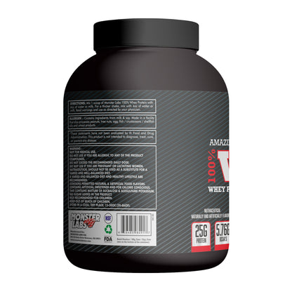 Monster Labs Whey Protein - Cookies & Cream, 5lbs (76 Servings)