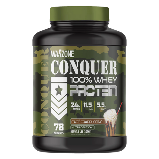 Warzone Conquer Whey Protein 78 Servings - Café Frappuccino