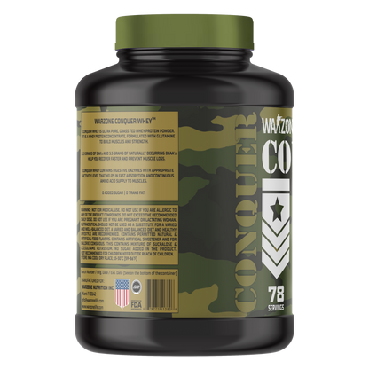 Warzone Conquer Whey Protein 78 Servings - Café Frappuccino