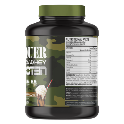Warzone Conquer Whey Protein 78 Servings - Café Frappuccino